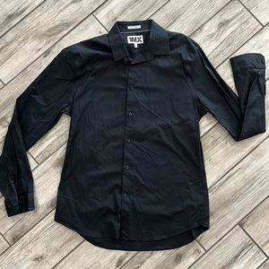 Extra Slim Fit Black Button Down